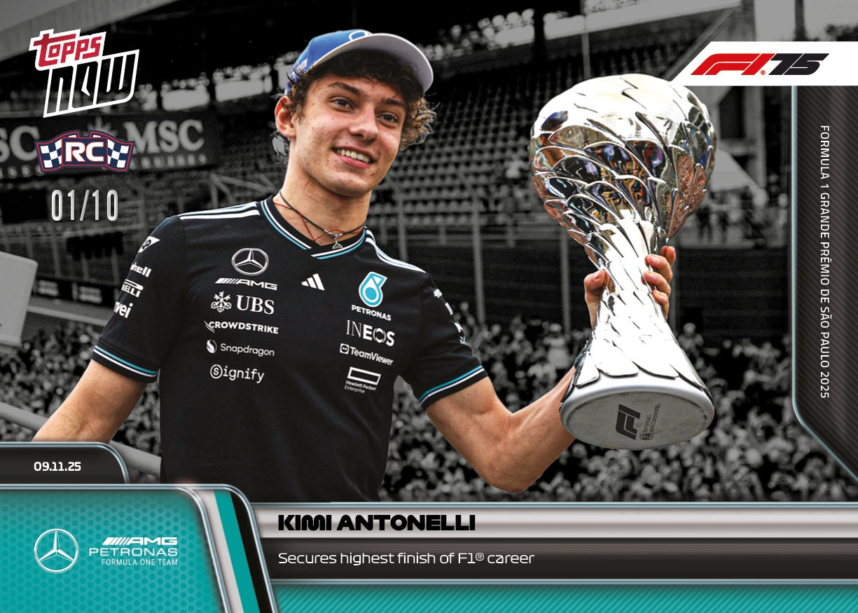 Kimi Antonelli - 2025 Formula 1 Topps NOW - Card 76 - PR: 3876 - Image 4