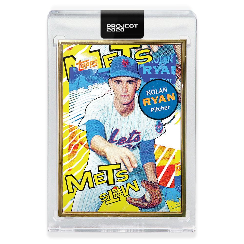Alternative view of Topps PROJECT 2020 Card 263 - 1969 Nolan Ryan by Tyson Beck - Print Run: 2649