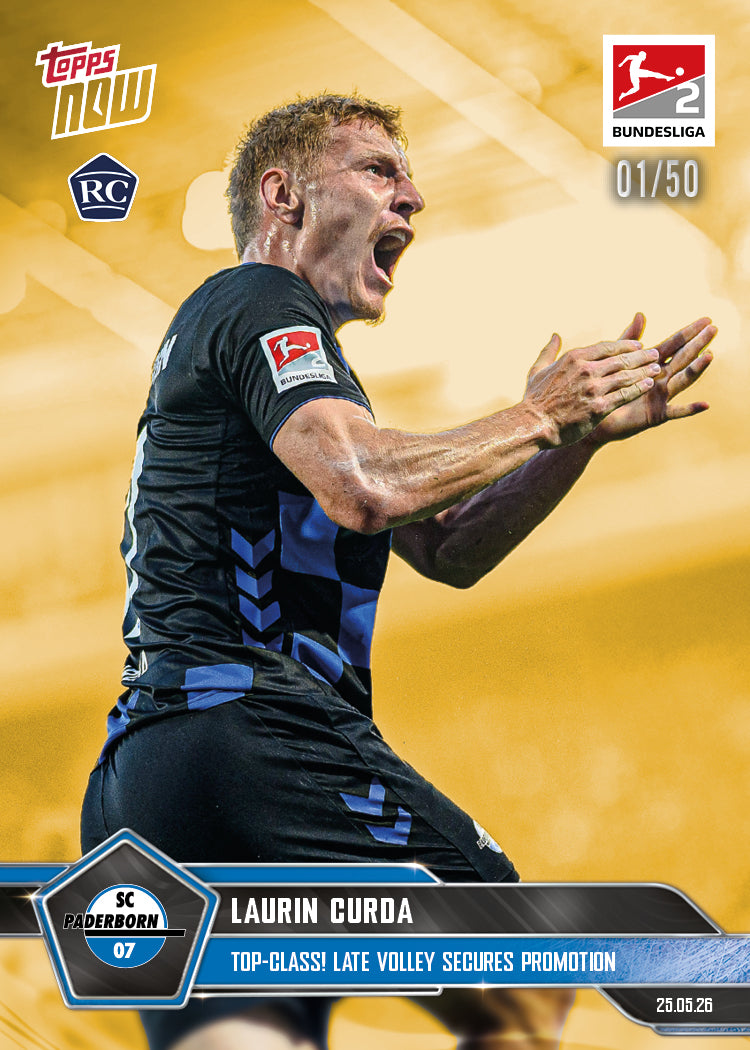Laurin Curda - 2025-26 Bundesliga Topps NOW - Card 200 - PR: 318 - Image 6