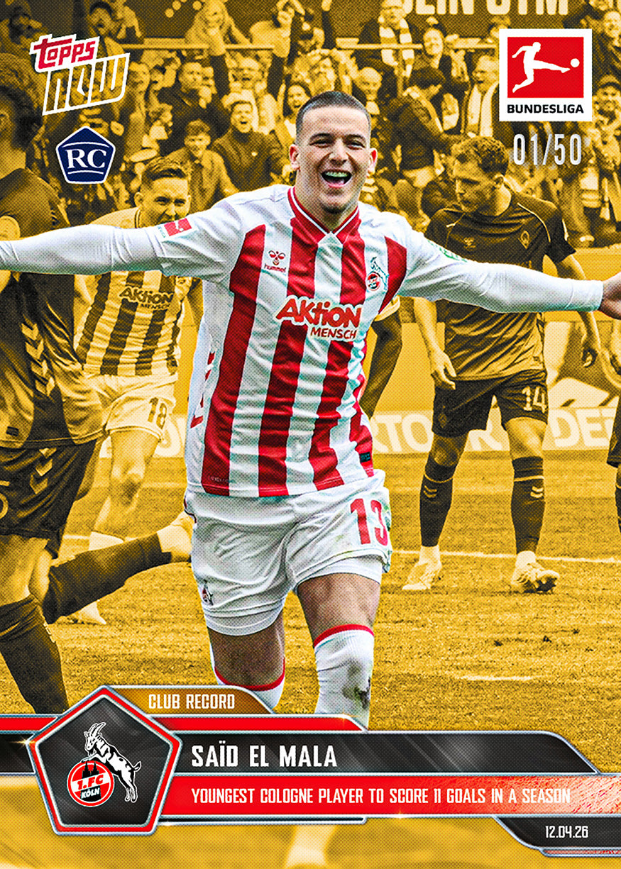 Saïd El Mala - 2025-26 Bundesliga Topps NOW - Card 169 - PR: 1896 - Image 6