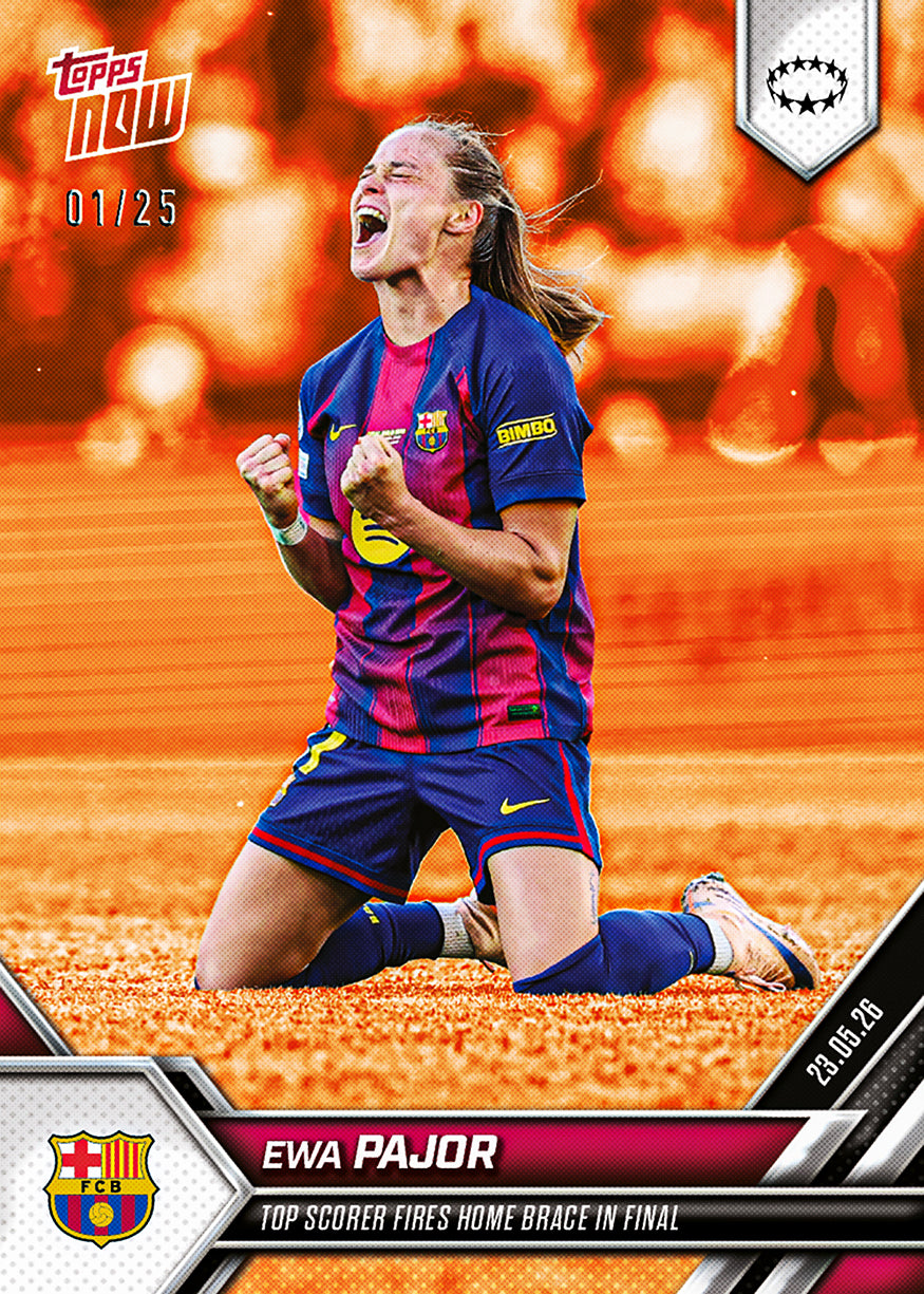 Ewa Pajor - 2025-26 UWCL Topps NOW - Card 32 - PR: 665 - Image 7