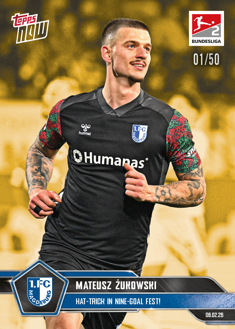Mateusz Żukowski - 2025-26 Bundesliga Topps NOW - Card 117 - PR: 262 - Image 6