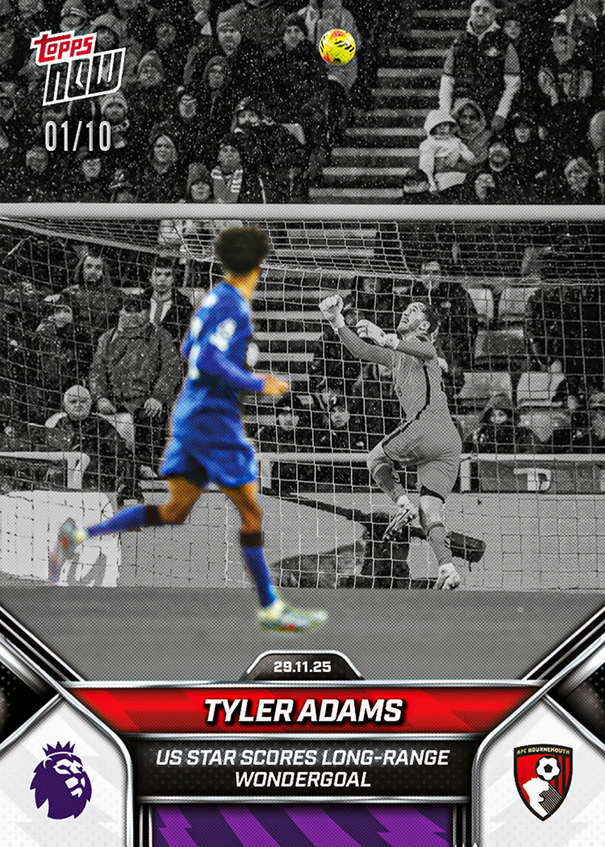 Tyler Adams - 2025-26 Premier League Topps NOW - Card 64 - PR: 372 - Image 4