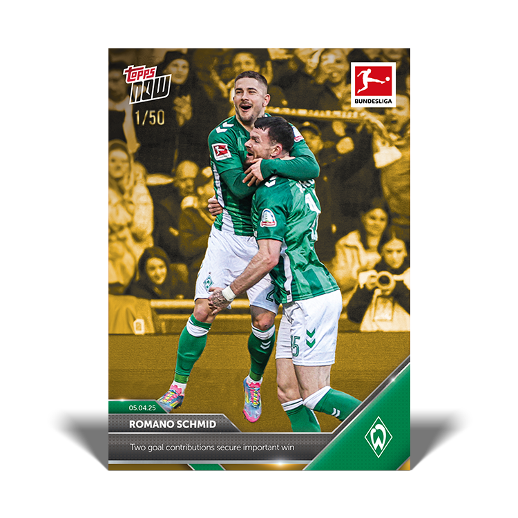 Romano Schmid - 2024-25 Bundesliga Topps NOW Card 159 - PR: 134 - Image 7