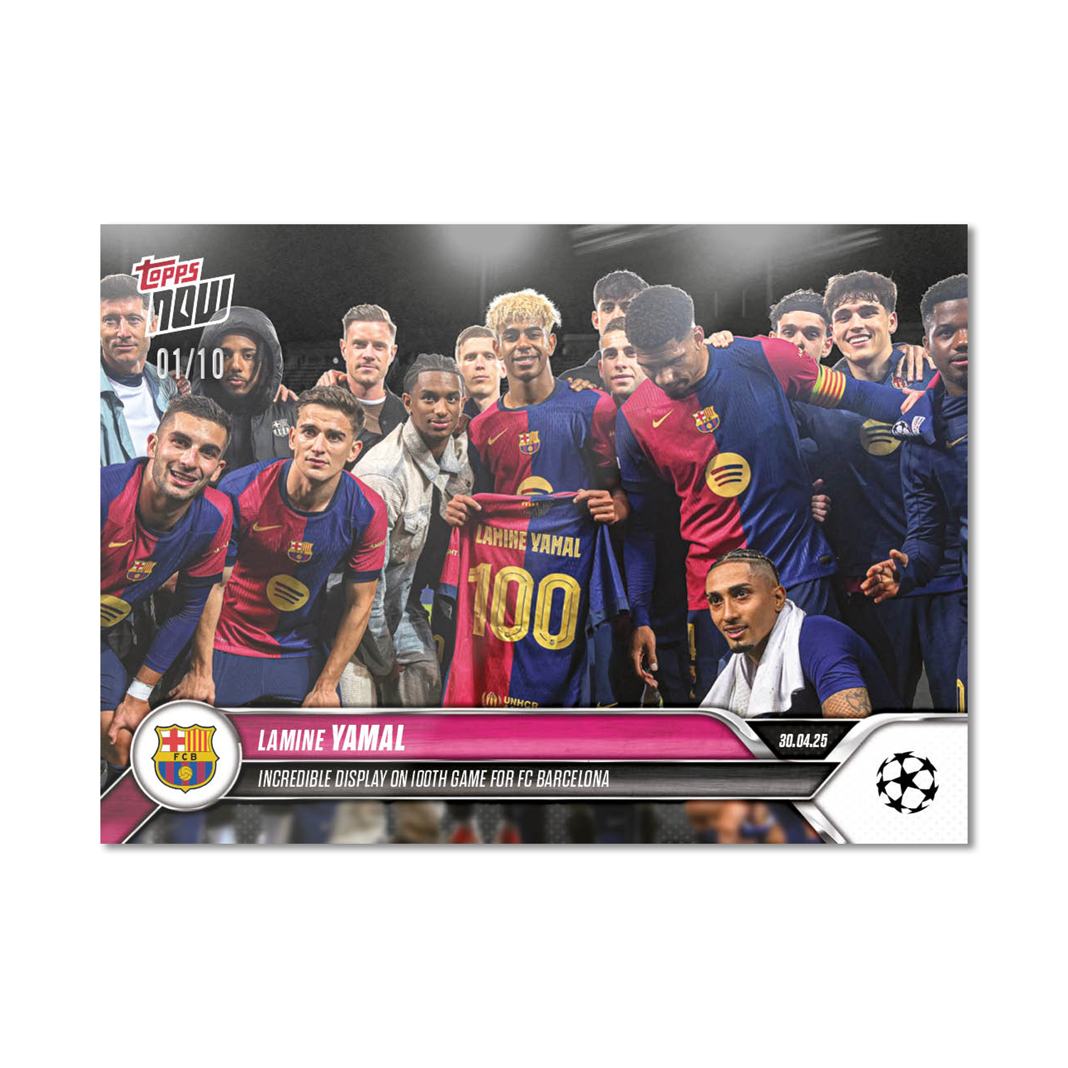 Lamine Yamal - 2024-25 UCL Topps NOW - Card 149 - LOOK FOR RELIC - PR: 7076 - Image 6