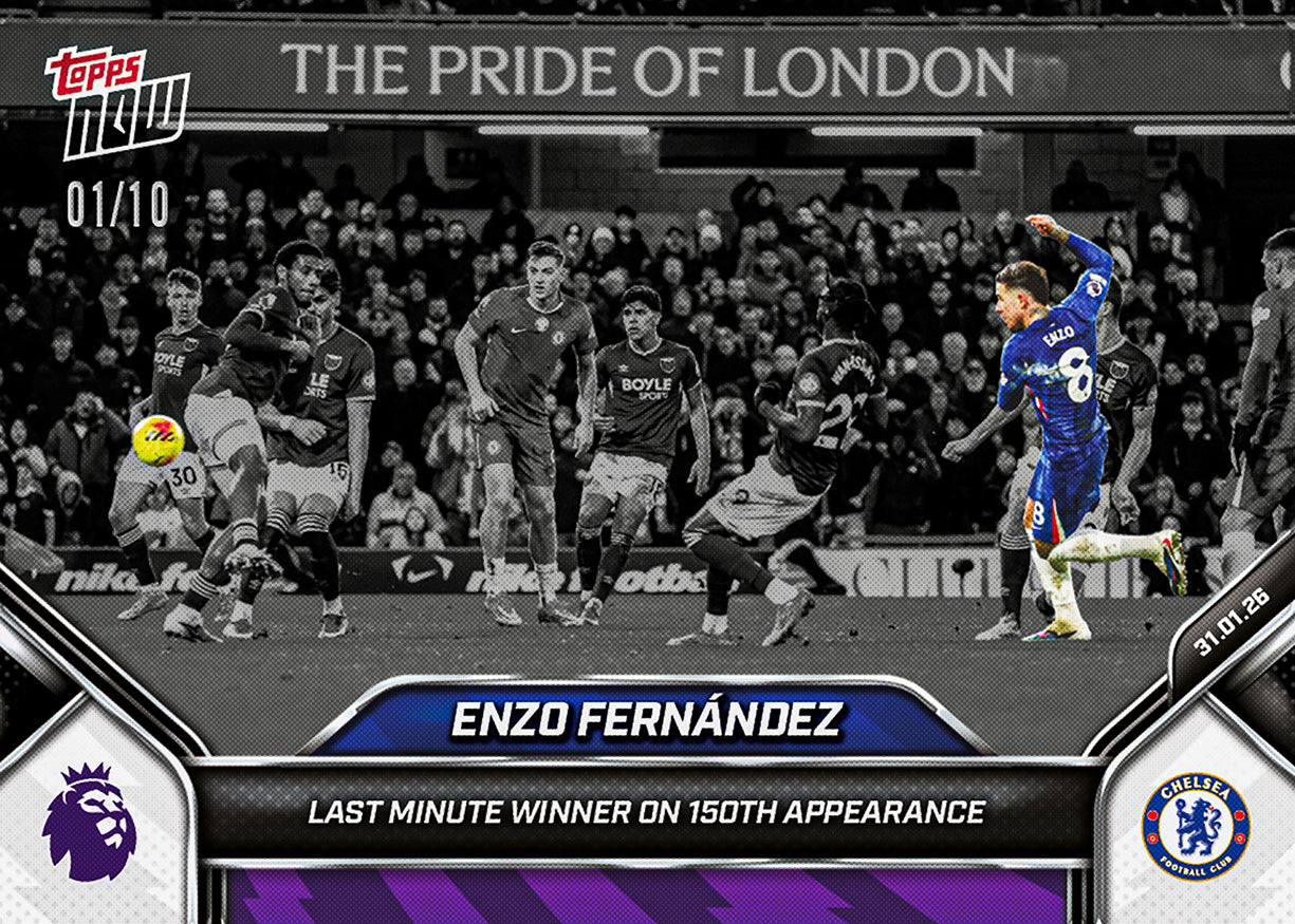Enzo Fernández - 2025-26 Premier League Topps NOW - Card 120 - PR: 611 - Image 4