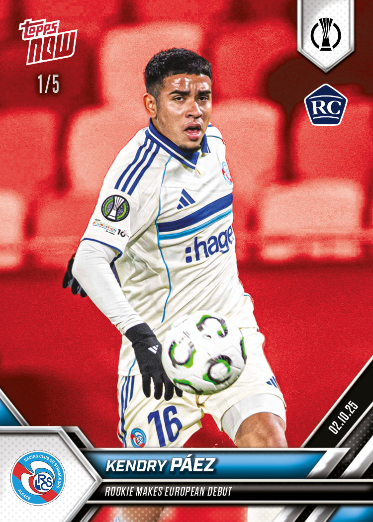 Kendry Páez - 2025-26 UECL Topps NOW - Card 2 - PR: 862 - Image 3