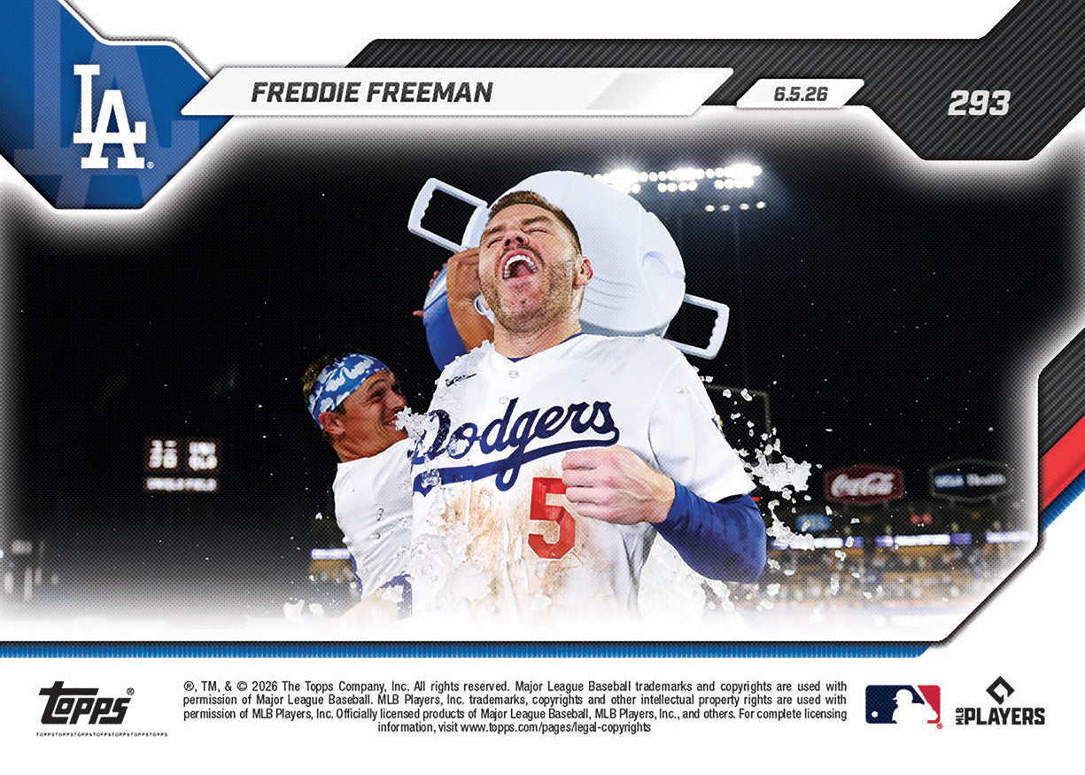 Freddie Freeman - 2026 MLB Topps NOW - Card 293 - PR: 1374 - Image 2