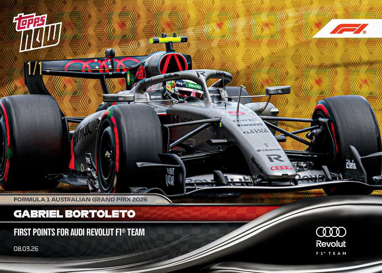 Gabriel Bortoleto - 2026 Formula 1 Topps NOW - Card 16 - PR: 1700 - Image 2