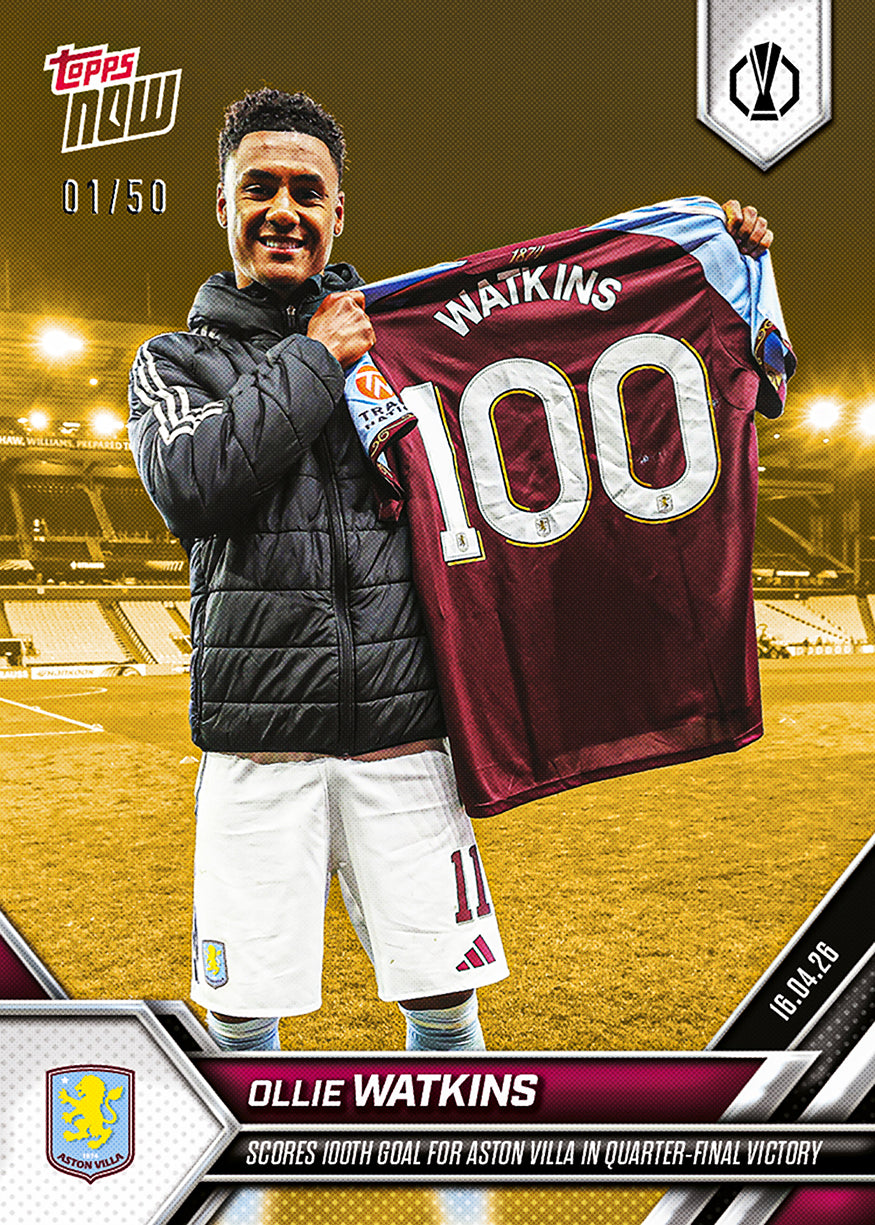 Ollie Watkins - 2025-26 UEL Topps NOW - Card 27 - PR: 378 - Image 7