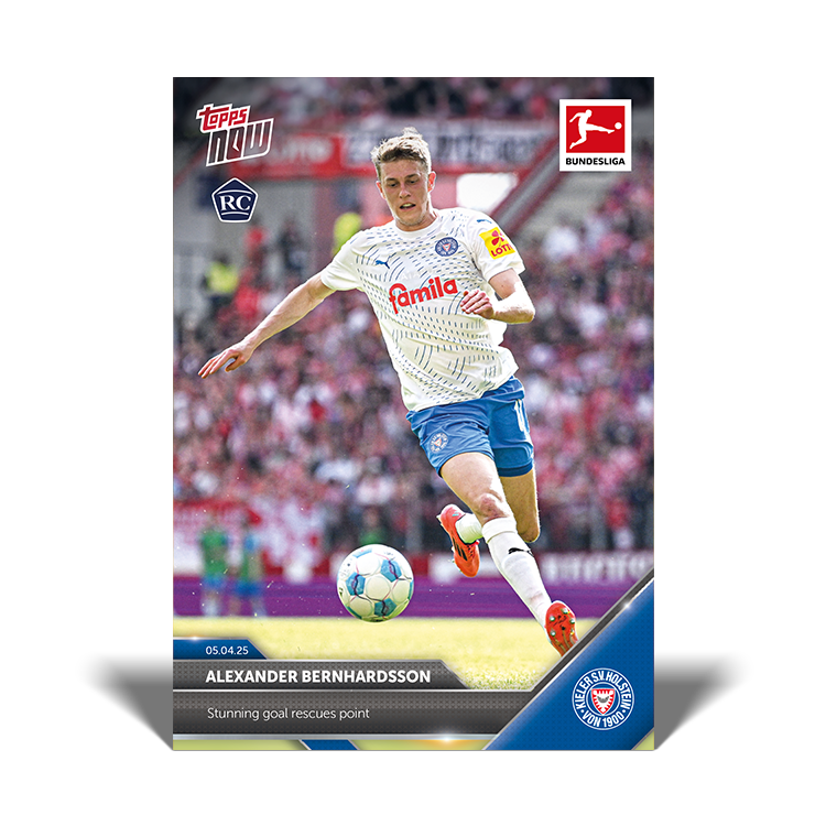 Alexander Bernhardsson - 2024-25 Bundesliga Topps NOW Card 156 - PR: 116