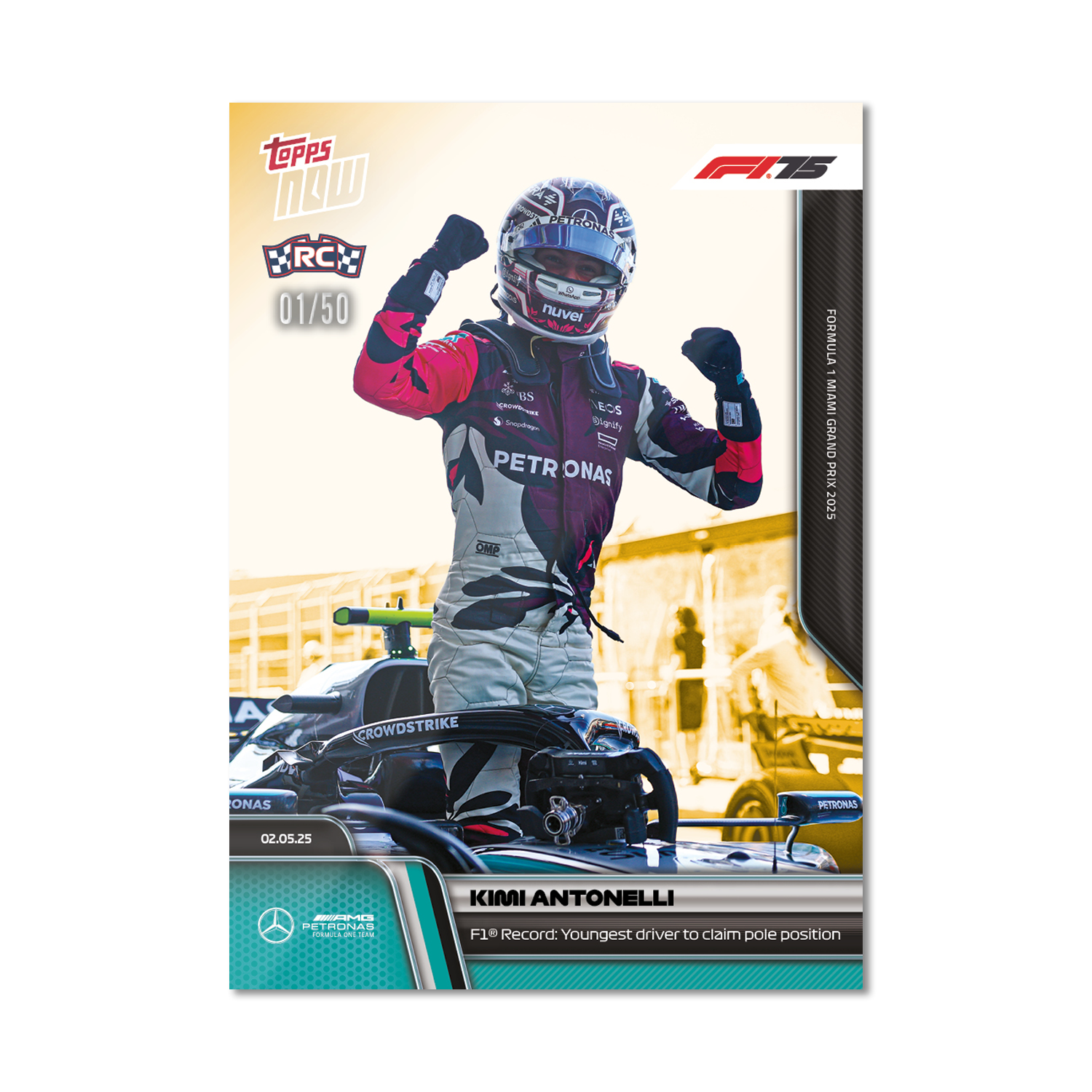 Kimi Antonelli - 2025 Formula 1 Topps NOW - Card 33 - PR: 5647 - Image 6