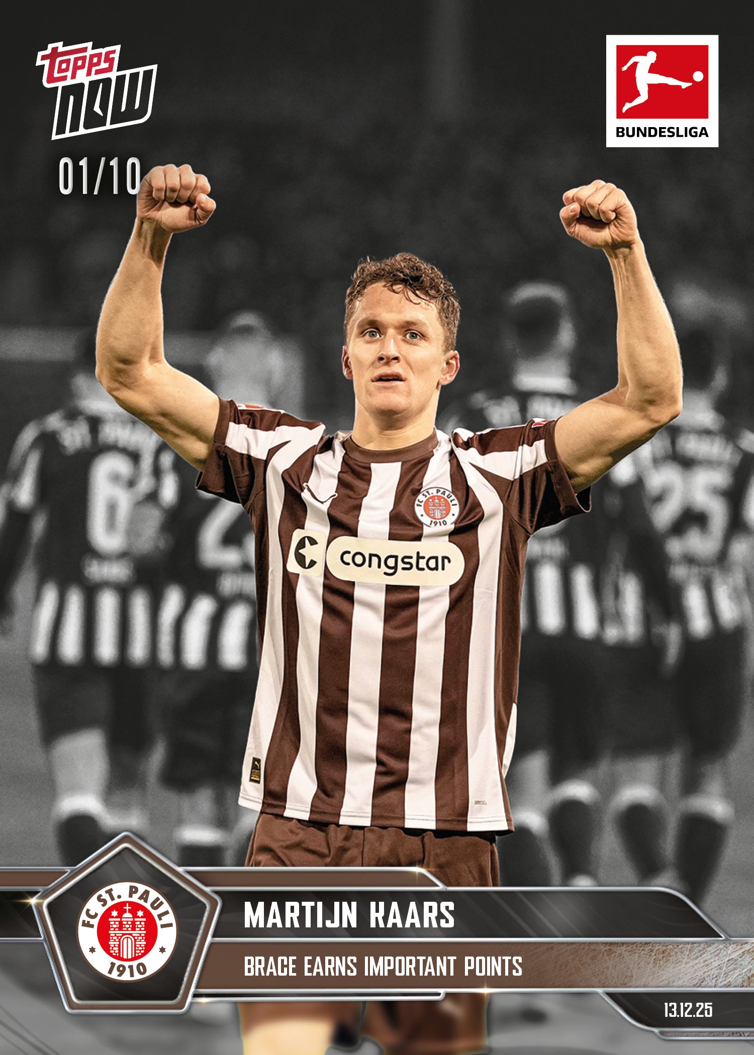 Martijn Kaars - 2025-26 Bundesliga Topps NOW - Card 79 - PR: 360 - Image 4