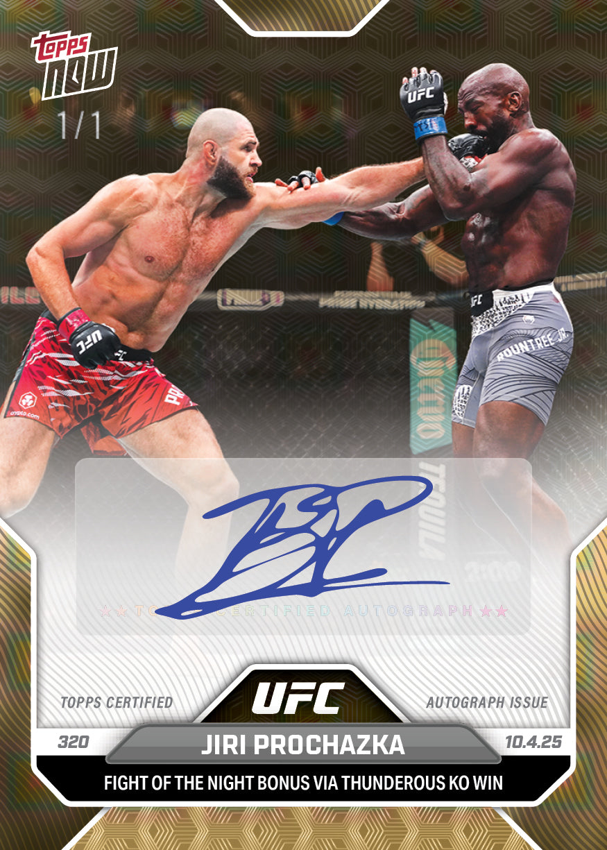 Jiri Prochazka - 2025 UFC Topps NOW - Card 33 - PR: 1379 - Image 2