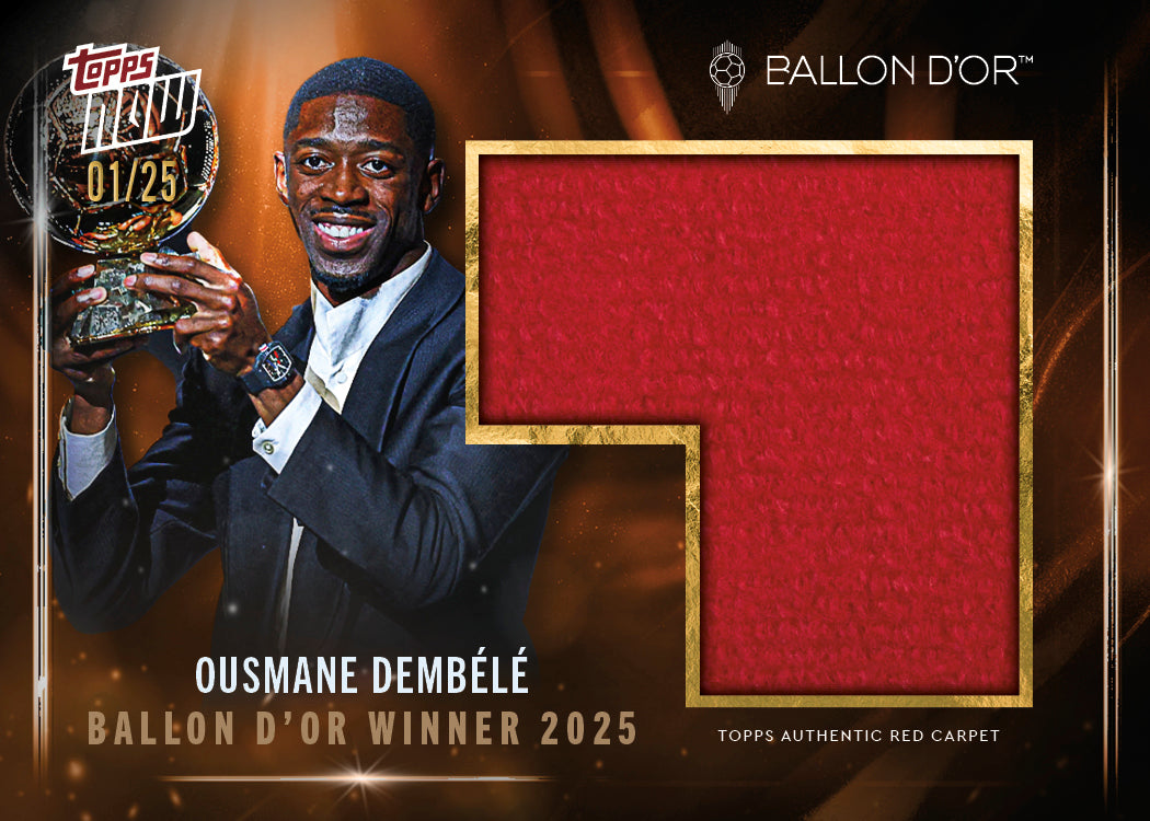Ousmane Dembélé - 2025 Ballon d'Or Topps NOW - Card 1 - LOOK FOR AUTOS & RELICS - PR: 6702 - Image 8
