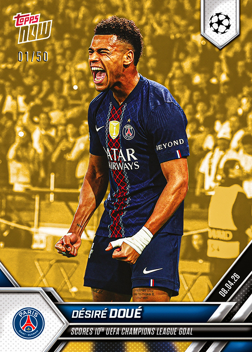Désiré Doué - 2025-26 UCL Topps NOW - Card 120 - PR: 933 - Image 6