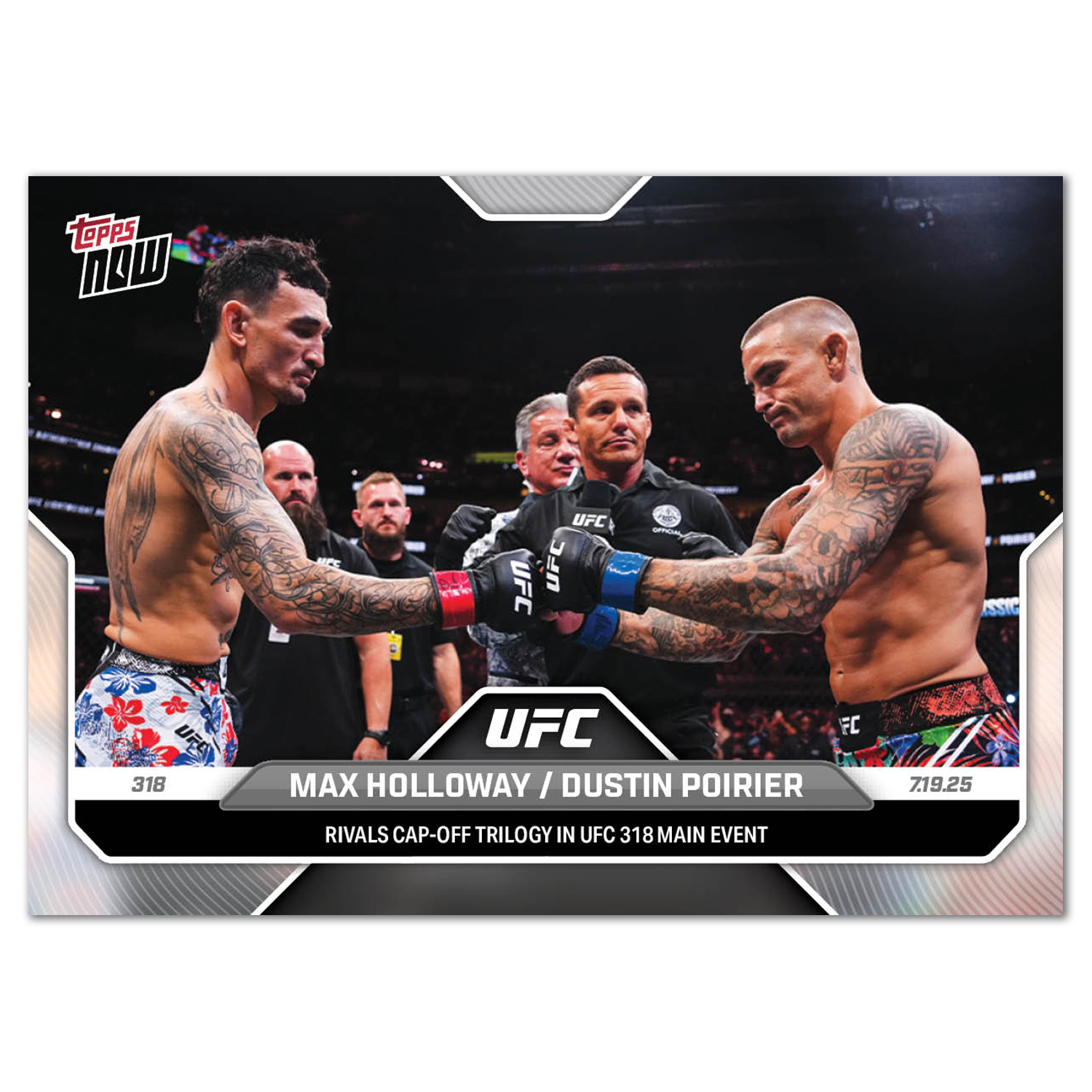Dustin Poirier - 2025 UFC Topps NOW - Card 23 - LOOK FOR AUTOS - PR: 5420 - Image 3