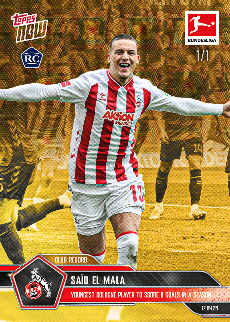 Saïd El Mala - 2025-26 Bundesliga Topps NOW - Card 169 - PR: 1896 - Image 2