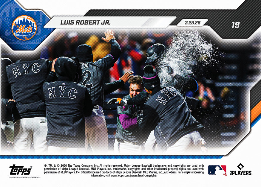 Luis Robert Jr. - 2026 MLB Topps NOW - Card 19 - PR: 757 - Image 2
