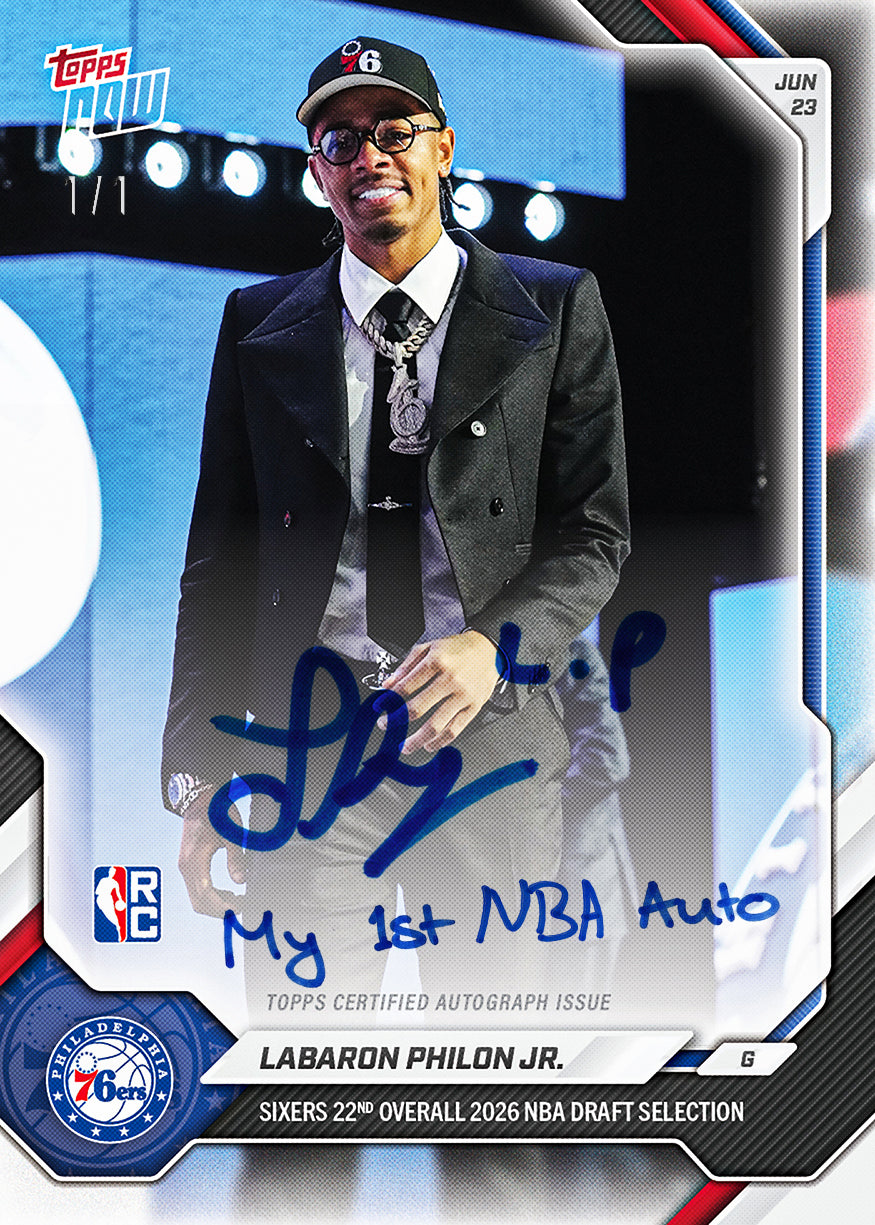 Labaron Philon Jr. - 2026-27 NBA Topps NOW - Card LPHI - PR: 1803 - Image 2