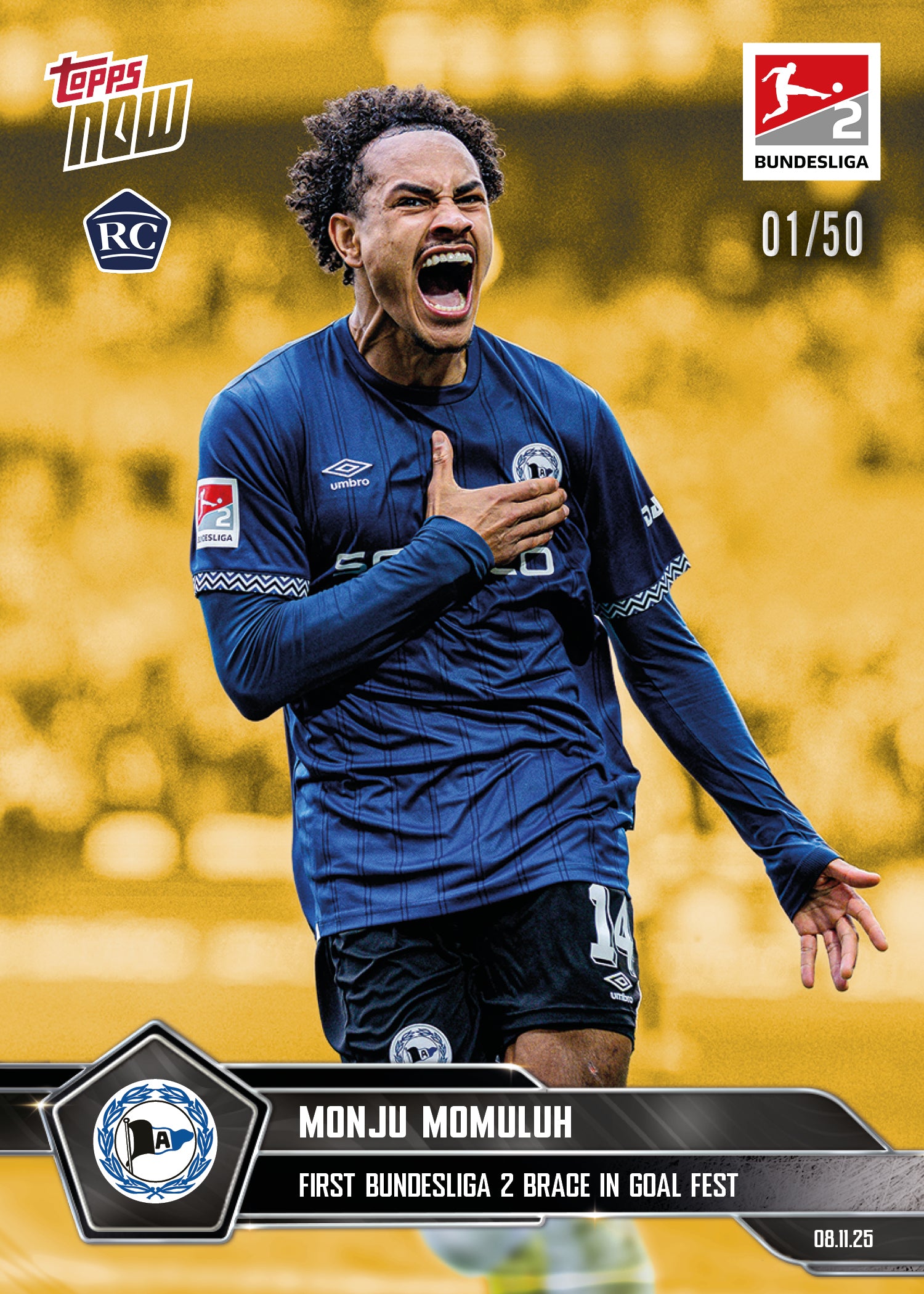 Monju Momulu - 2025-26 Bundesliga Topps NOW - Card 60 - PR: 290 - Image 6
