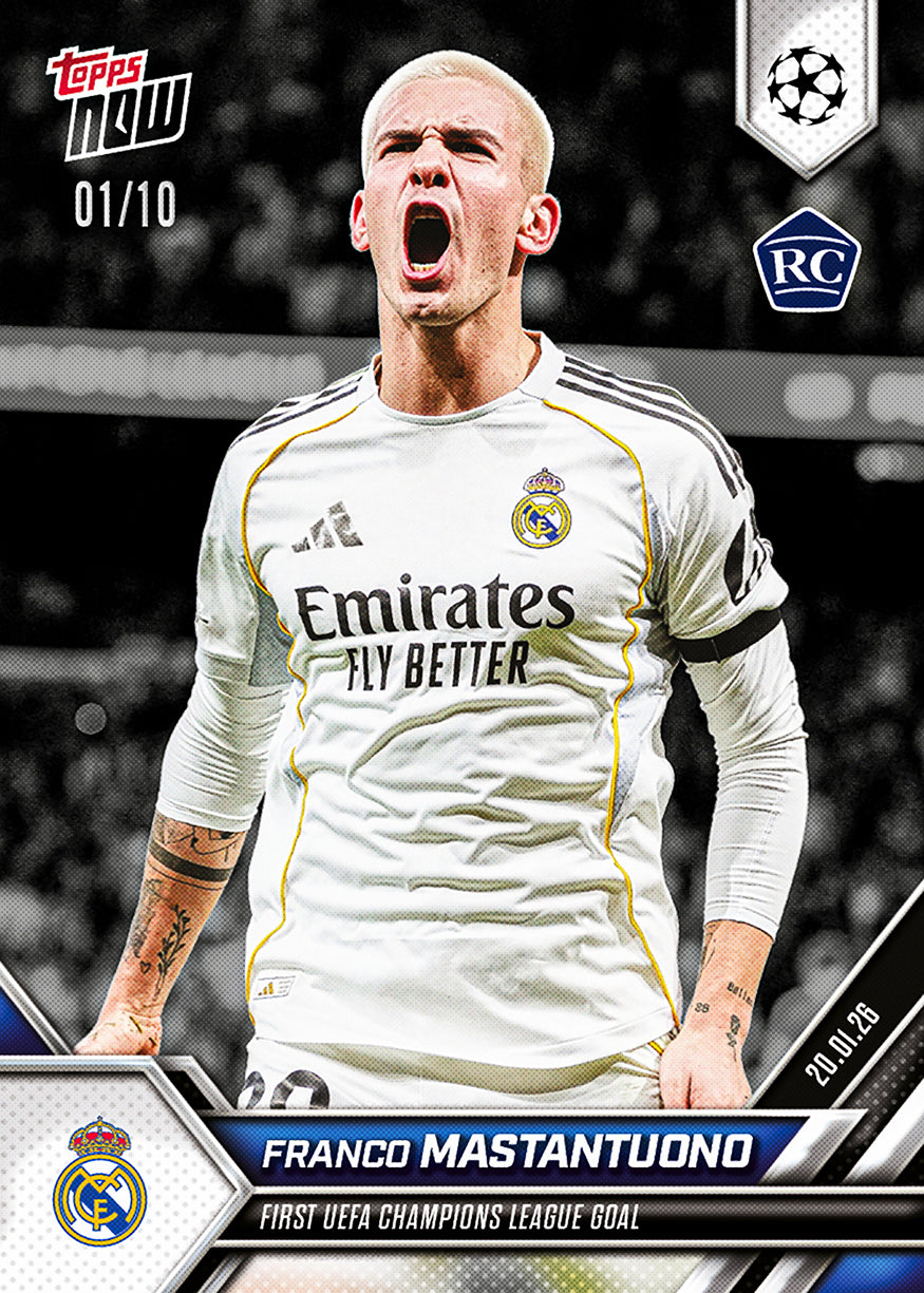 Franco Mastantuono - 2025-26 UCL Topps NOW - Card 72 - PR: 3531 - Image 5