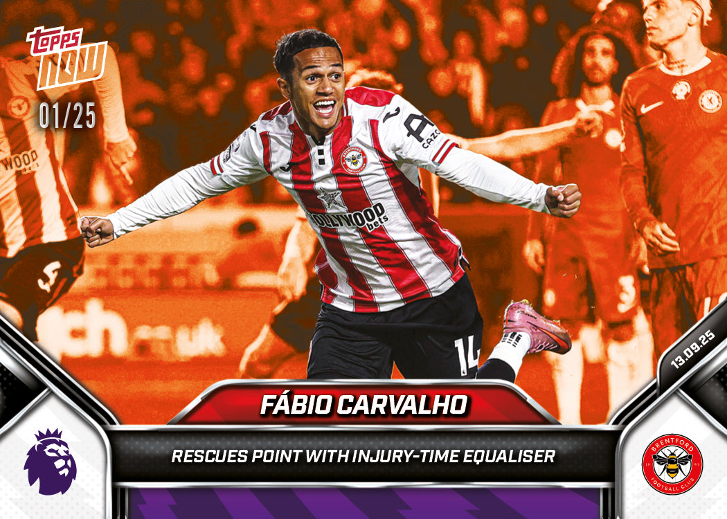 Fábio Carvalho - 2025-26 Premier League Topps NOW - Card 19 - PR: 212 - Image 5