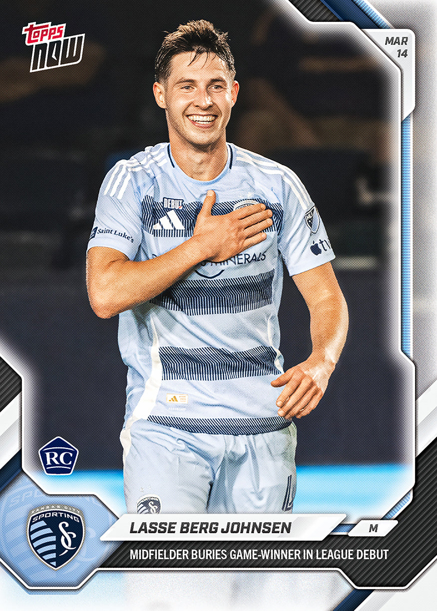 Lasse Berg Johnsen - 2026 MLS Topps NOW - Card 12 - PR: 213