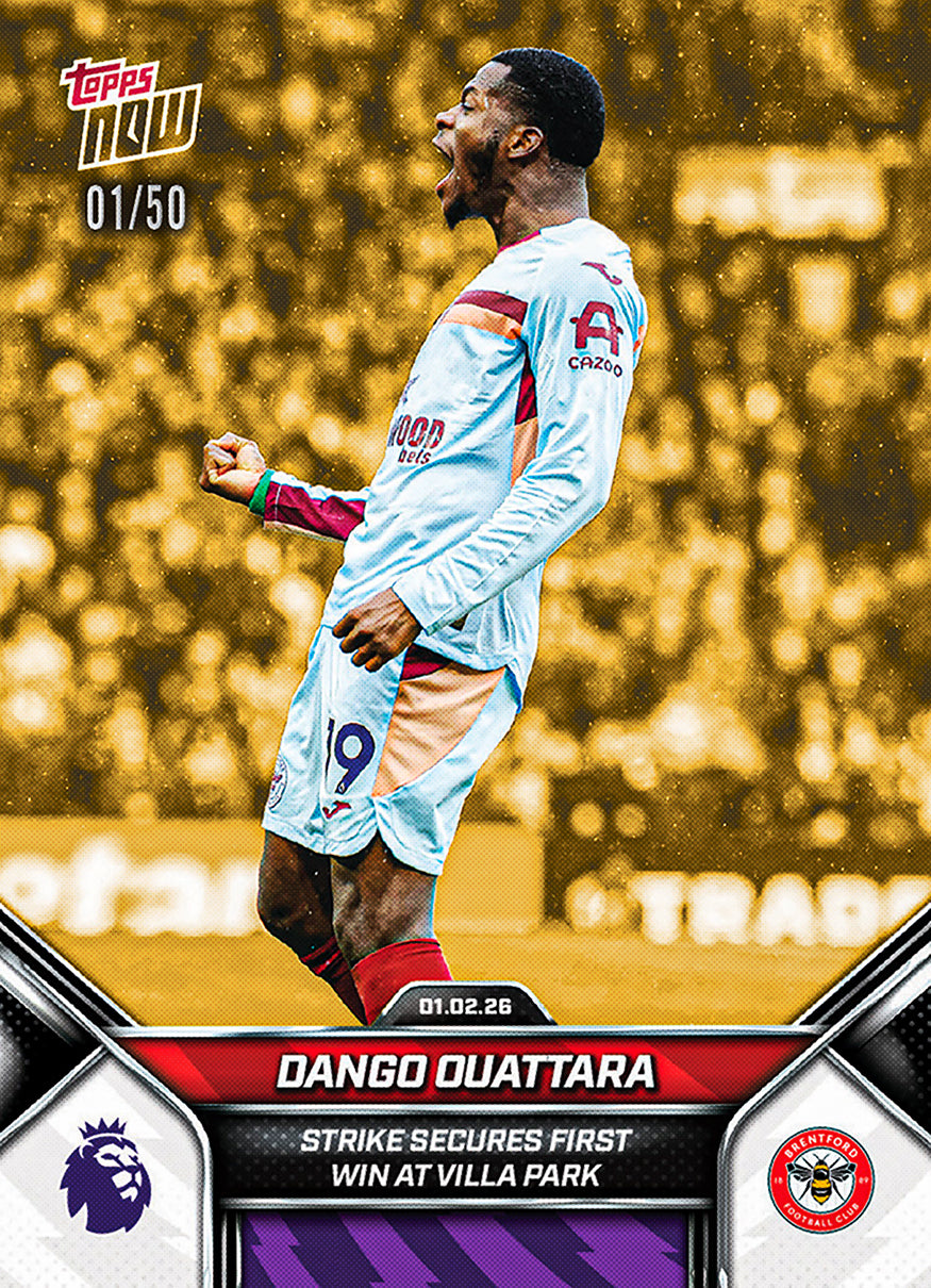 Dango Ouattara - 2025-26 Premier League Topps NOW - Card 124 - PR: 149 - Image 6