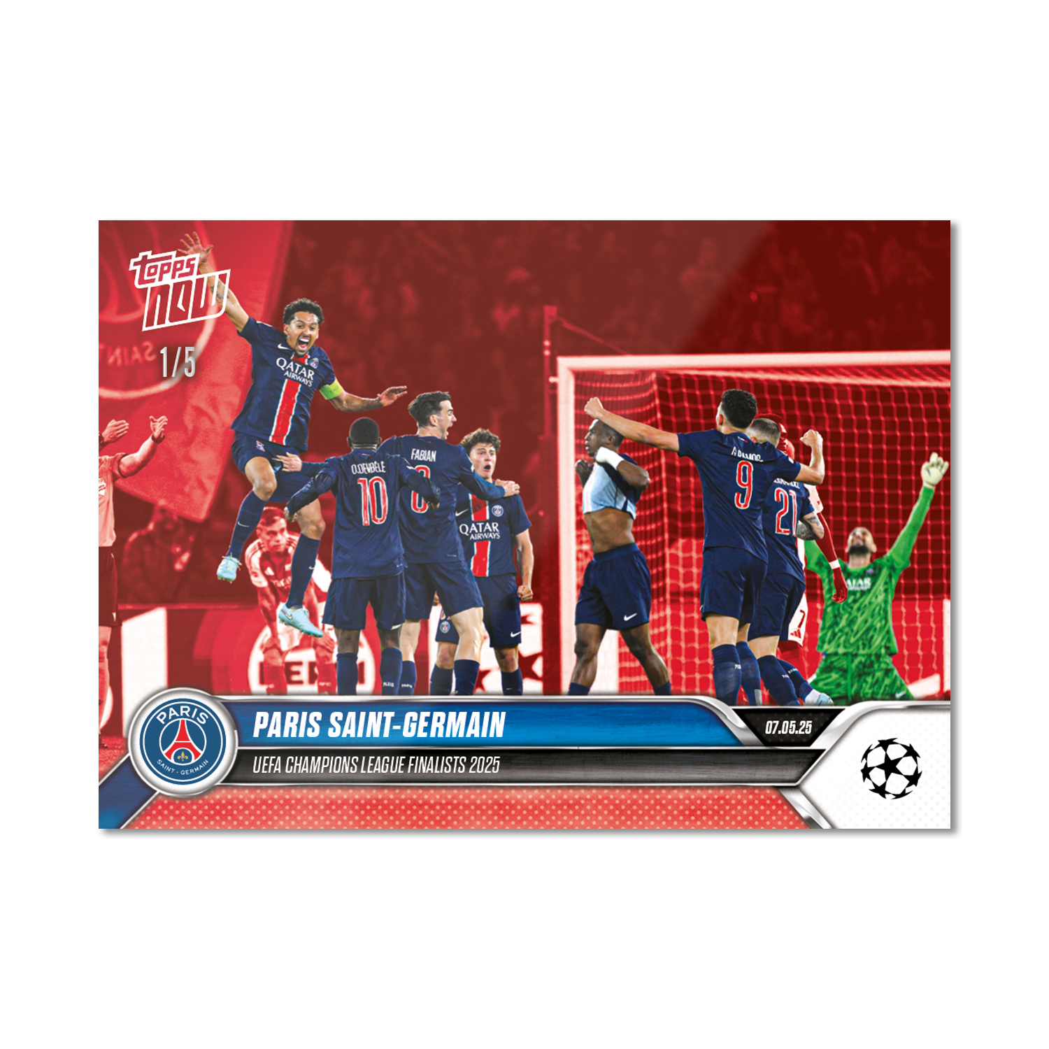 Paris Saint-Germain - 2024-25 UCL Topps NOW - Card 157 - PR: 180 - Image 3