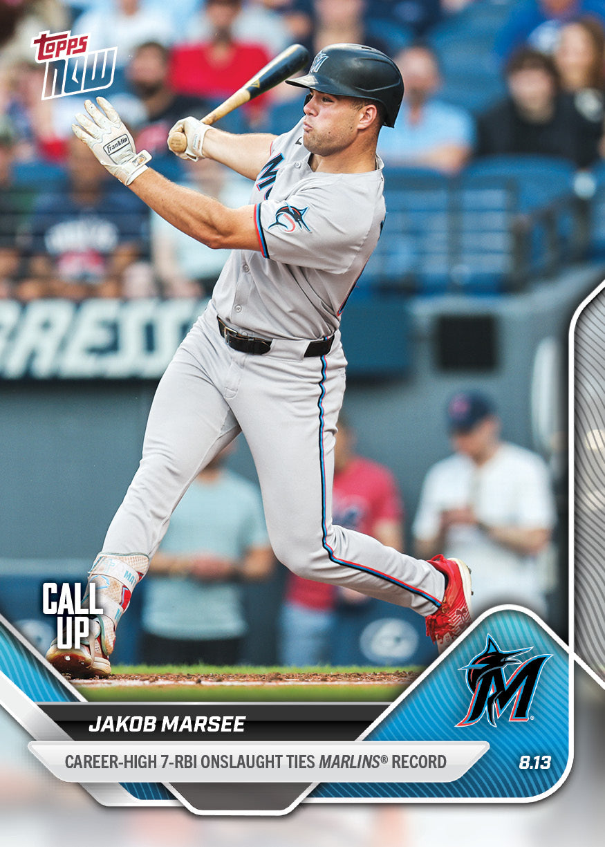 Jakob Marsee - 2025 MLB Topps NOW - Card 556 - PR: 963