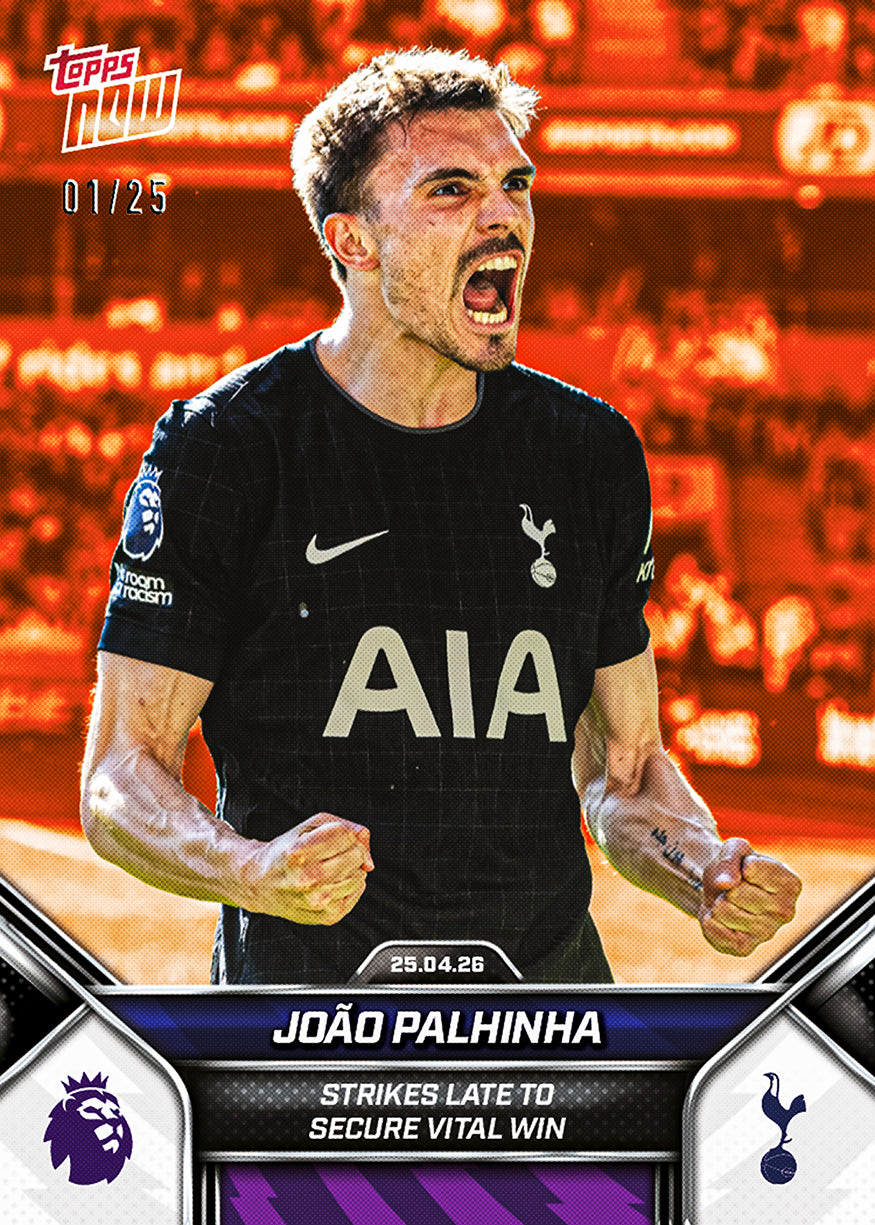 João Palhinha - 2025-26 Premier League Topps NOW - Card 182 - PR: 400 - Image 5