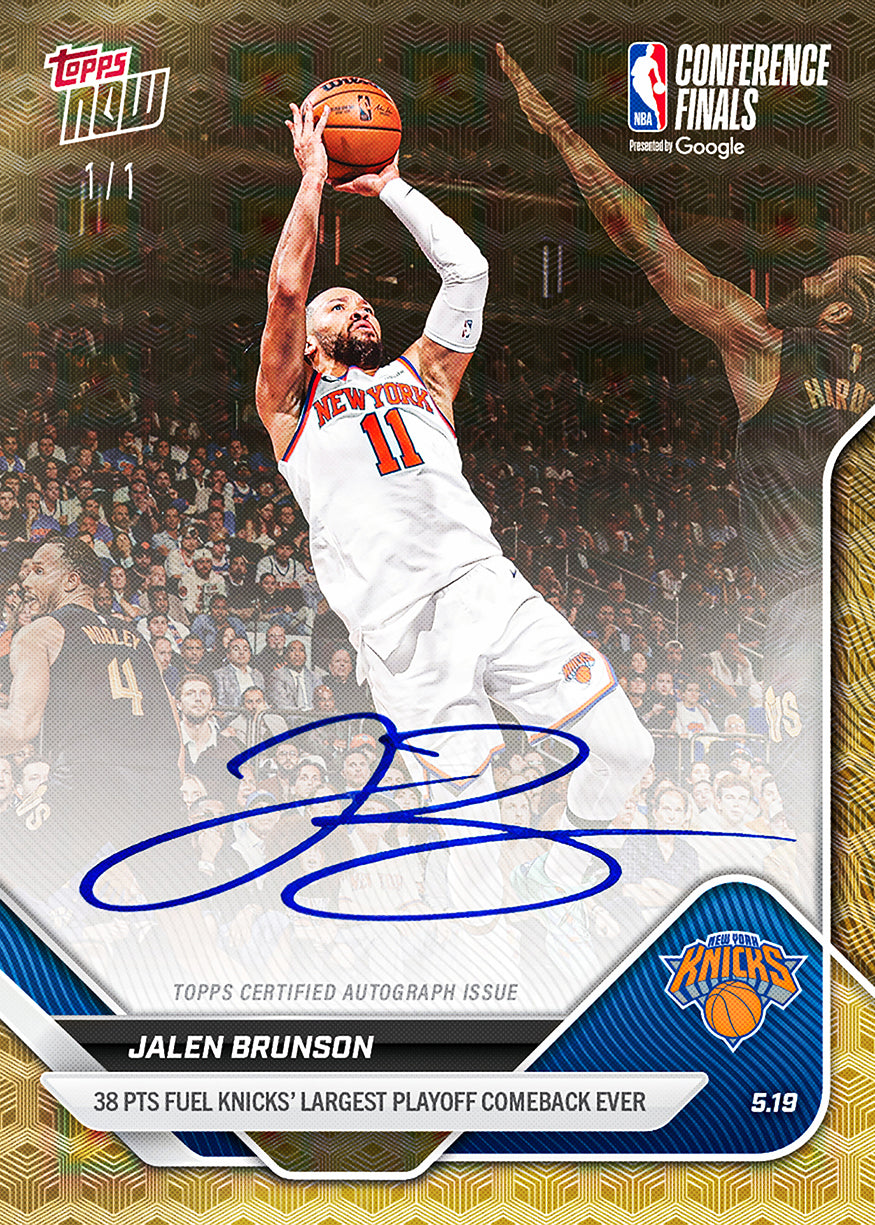 Jalen Brunson - 2025-26 NBA Topps NOW - Card 316 - PR: 10220 - Image 2