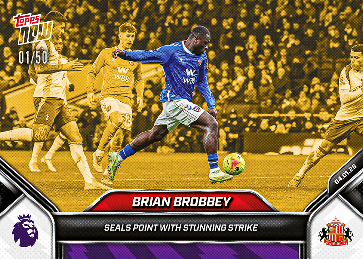 Brian Brobbey - 2025-26 Premier League Topps NOW - Card 101 - PR: 320 - Image 6