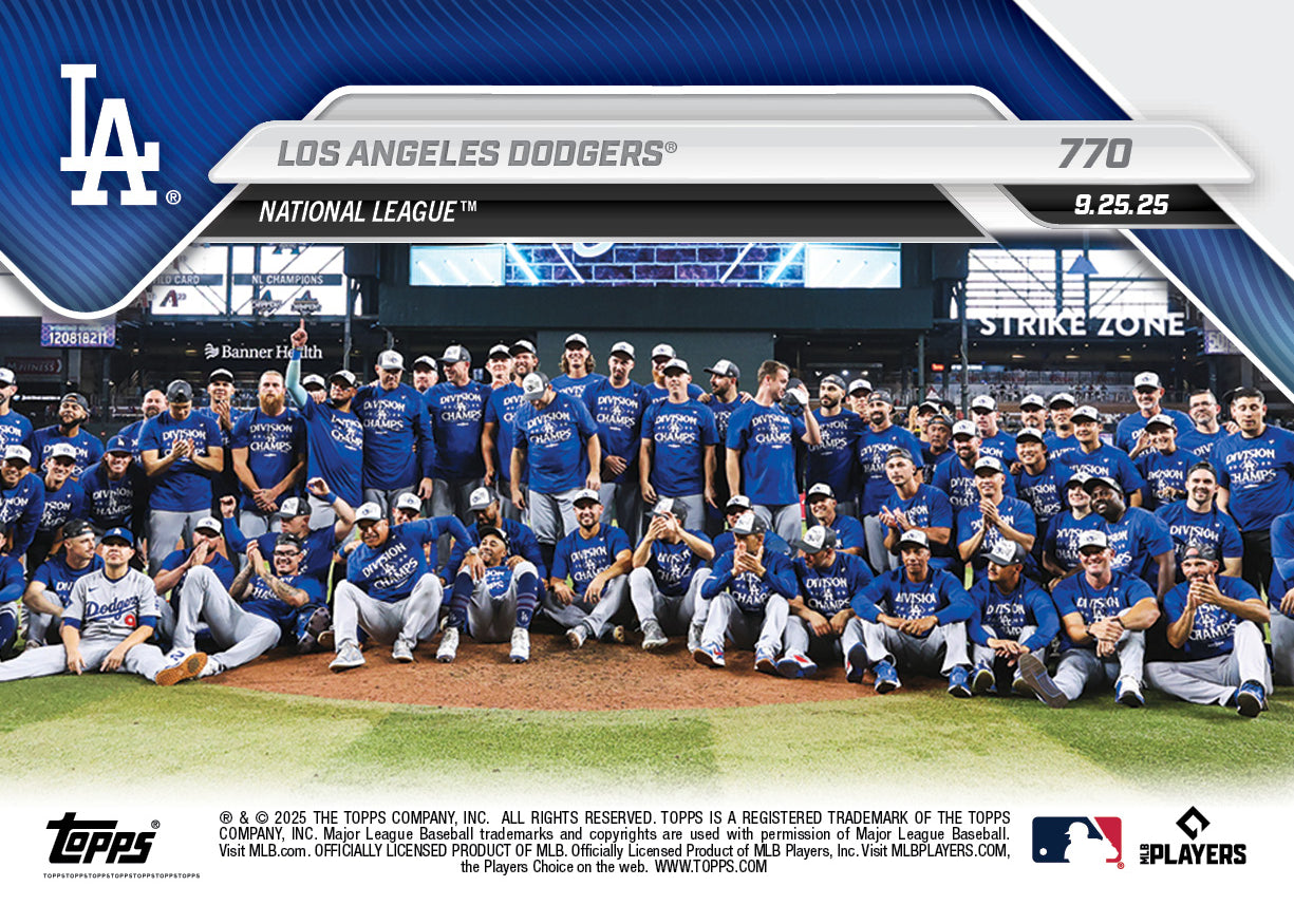 Los Angeles Dodgers - 2025 MLB Topps NOW - Card 770 - PR: 2940 - Image 2