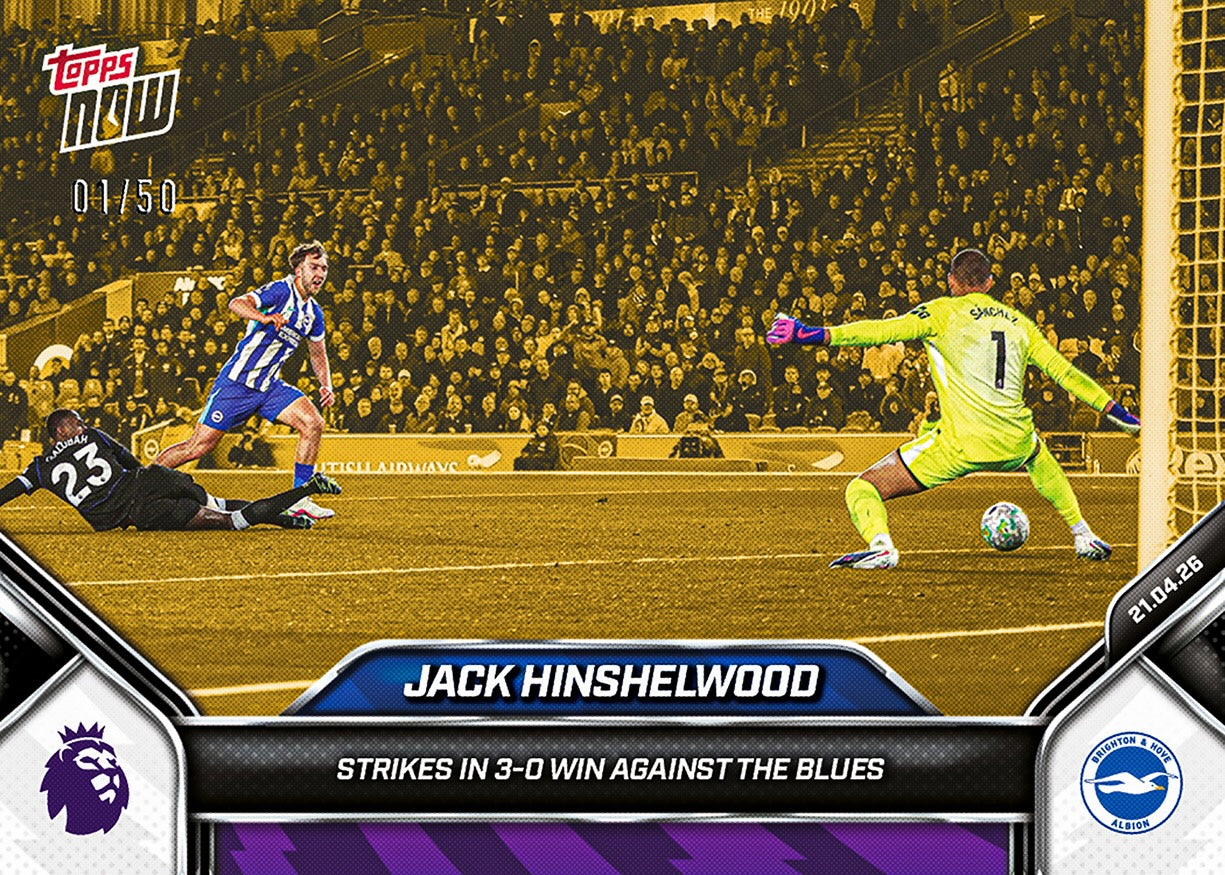 Jack Hinshelwood - 2025-26 Premier League Topps NOW - Card 179 - PR: 162 - Image 6