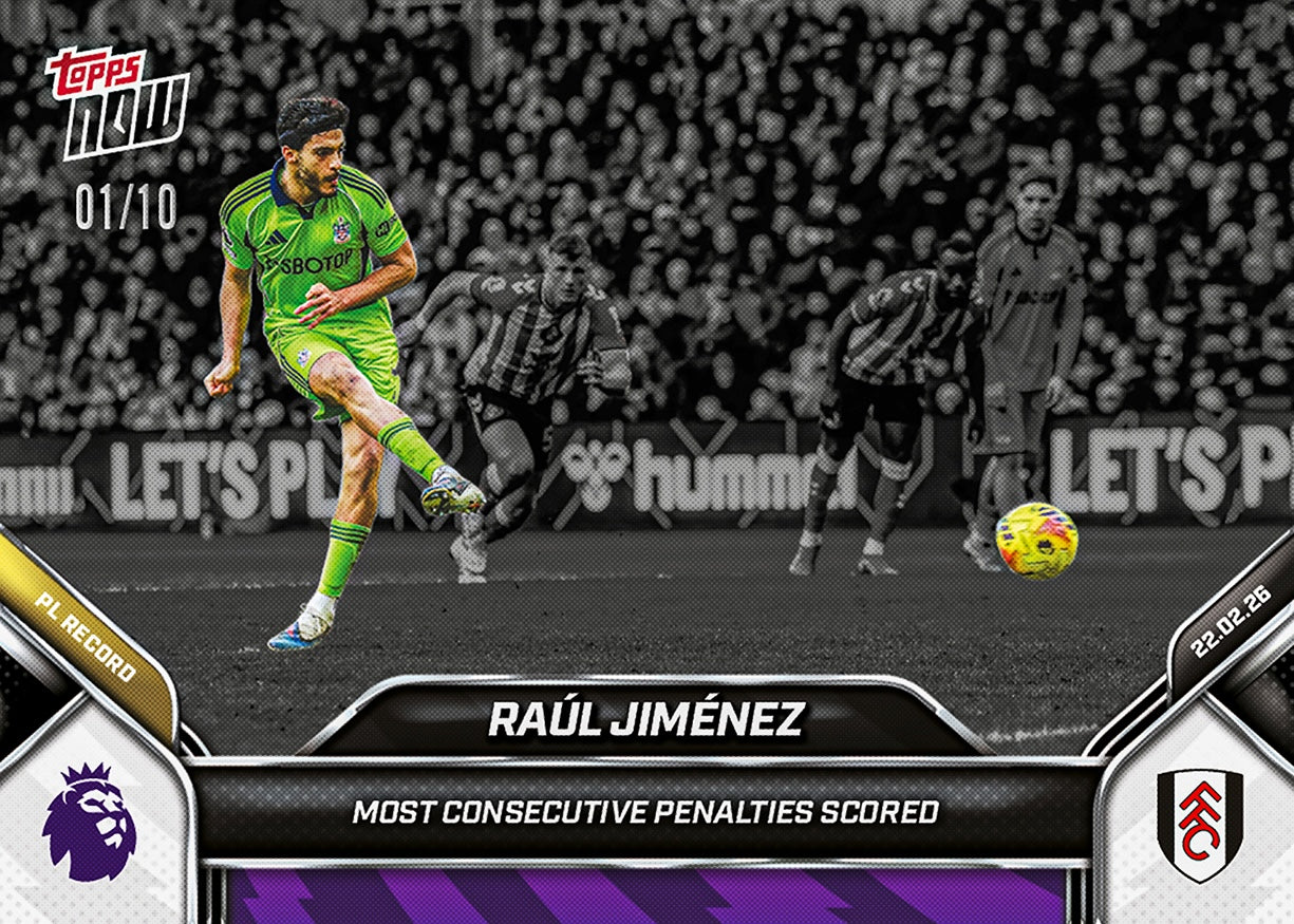Raúl Jiménez - 2025-26 Premier League Topps NOW - Card 142 - PR: 280 - Image 4