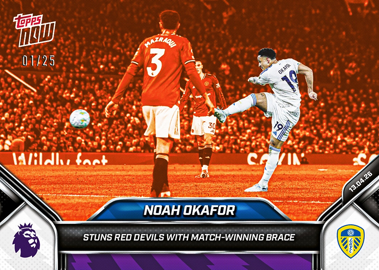 Noah Okafor - 2025-26 Premier League Topps NOW - Card 171- PR: 485 - Image 5