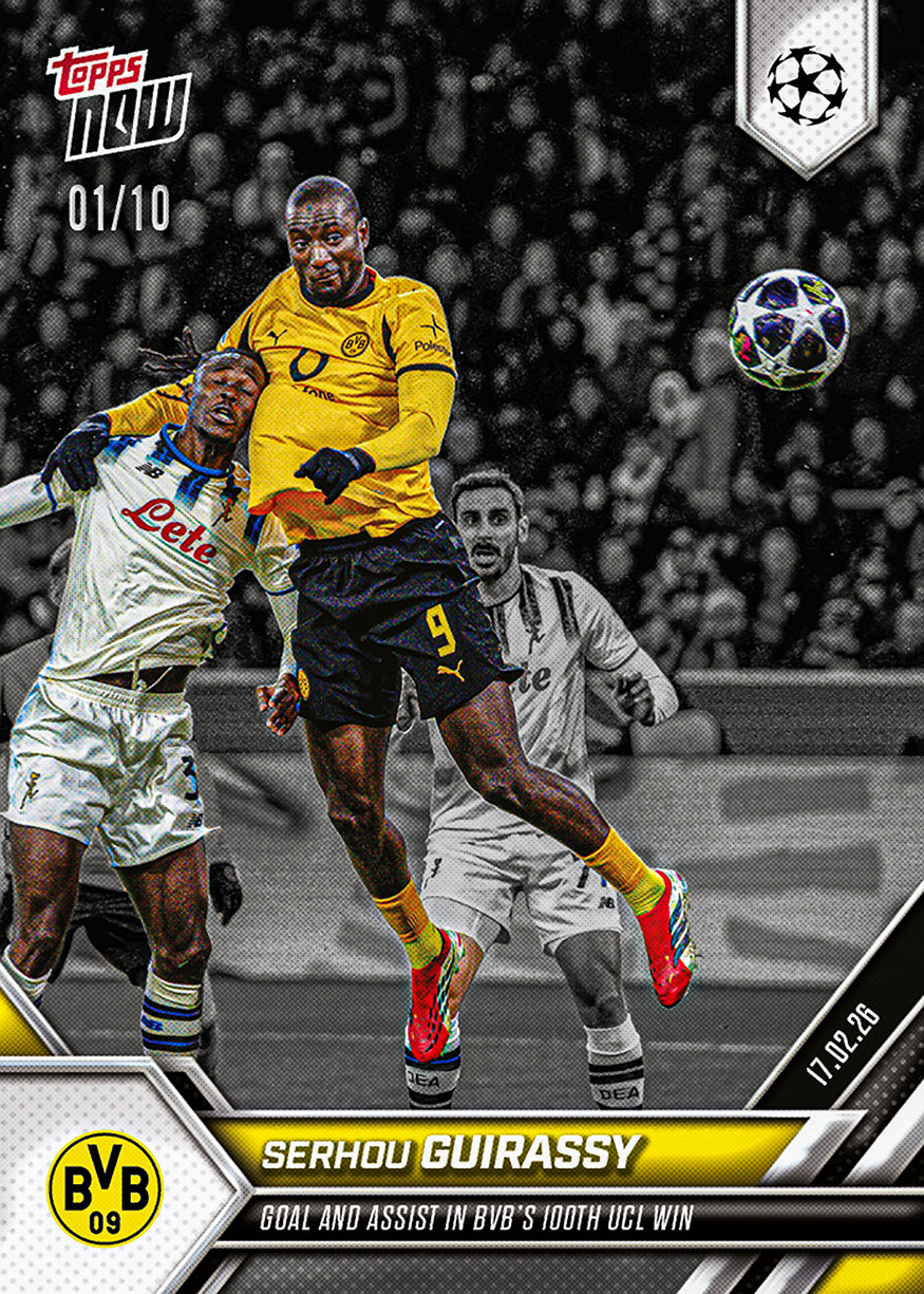 Serhou Guirassy - 2025-26 UCL Topps NOW - Card 90 - PR: 197 - Image 4