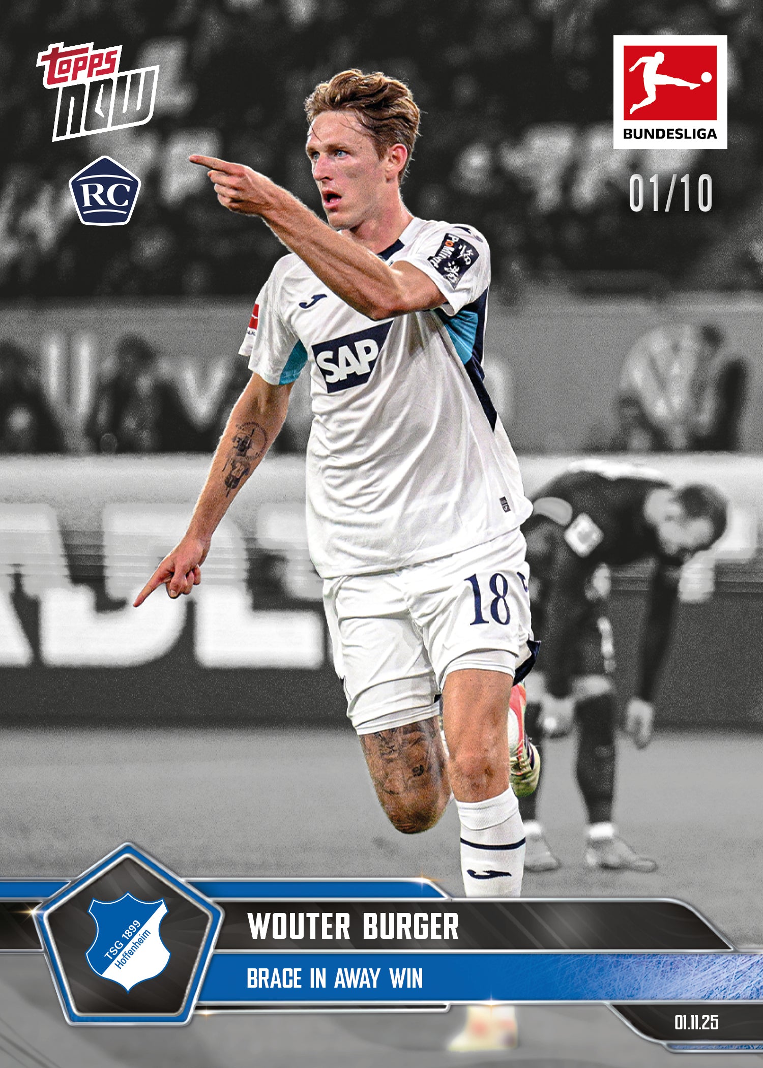 Wouter Burger - 2025-26 Bundesliga Topps NOW - Card 55 - PR: 217 - Image 4