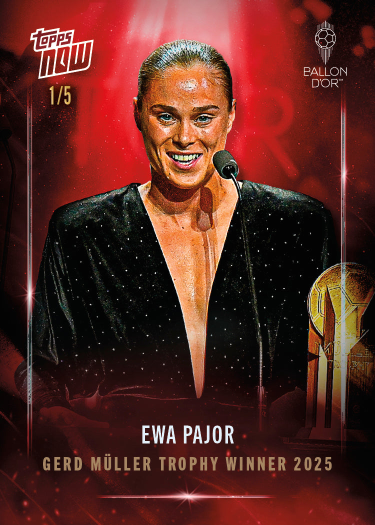Ewa Pajor - 2025 Ballon d'Or Topps NOW - Card 4 - LOOK FOR AUTO & RELICS - PR: 538 - Image 8