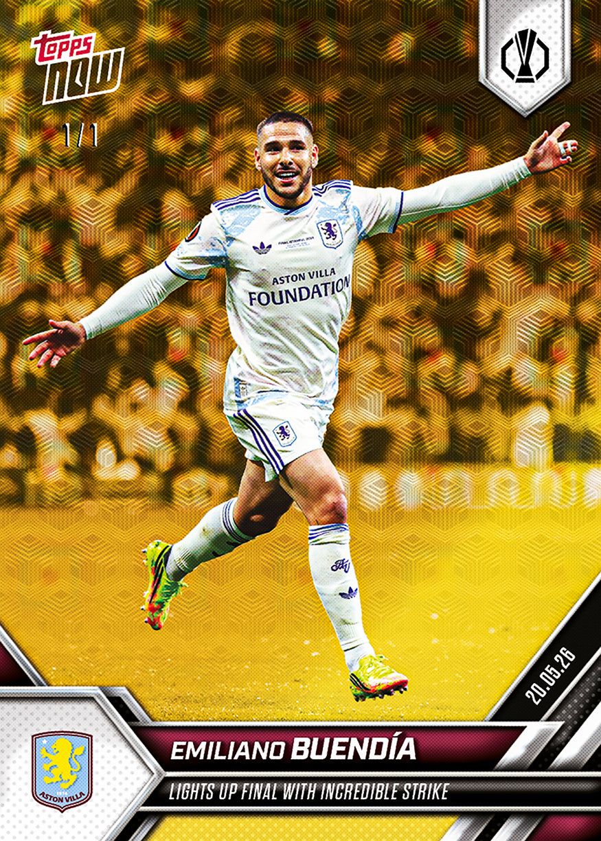 Emiliano Buendía - 2025-26 UEL Topps NOW - Card 34 - PR: 602 - Image 4