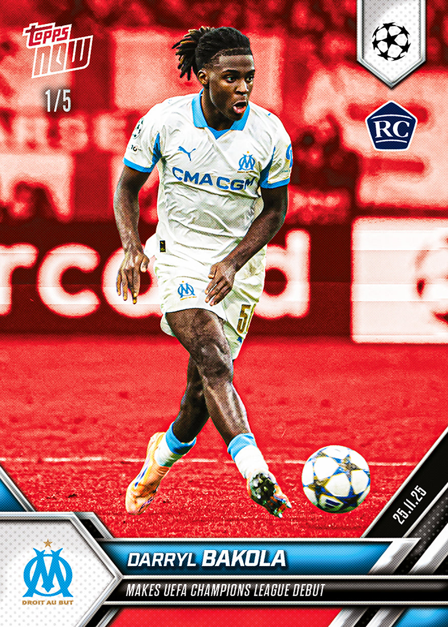 Darryl Bakola - 2025-26 UCL Topps NOW - Card 55 - PR: 500 - Image 3