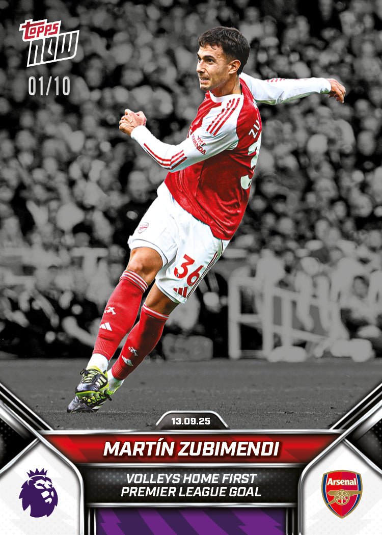 Martín Zubimendi - 2025-26 Premier League Topps NOW - Card 17 - PR: 719 - Image 4