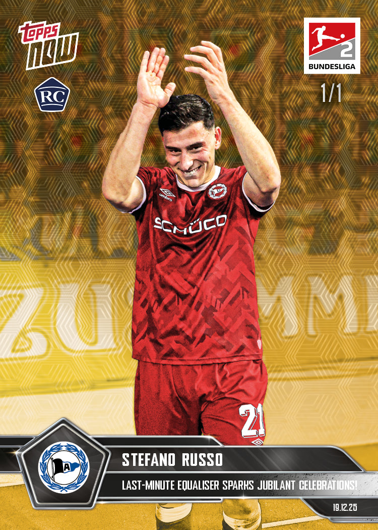 Stefano Russo - 2025-26 Bundesliga Topps NOW - Card 84 - PR: 248 - Image 2