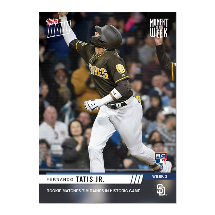 TOPPS NOW Moment Of The Week 3 Nominee 3 - Fernando Tatis Jr. - Votes: 267 - Image 2