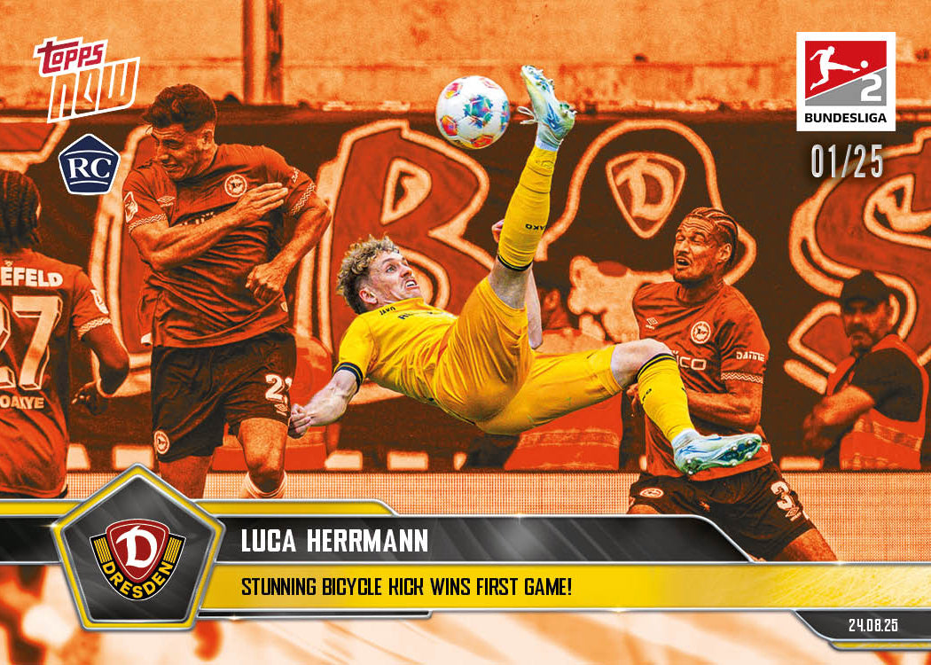 Luca Herrmann - 2025-26 Bundesliga Topps NOW - Card 9 - PR: 370 - Image 5