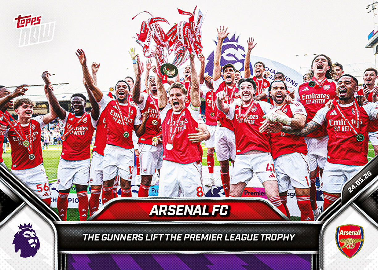 Arsenal FC - 2025-26 Premier League Topps NOW - Card 200 - PR: 9165