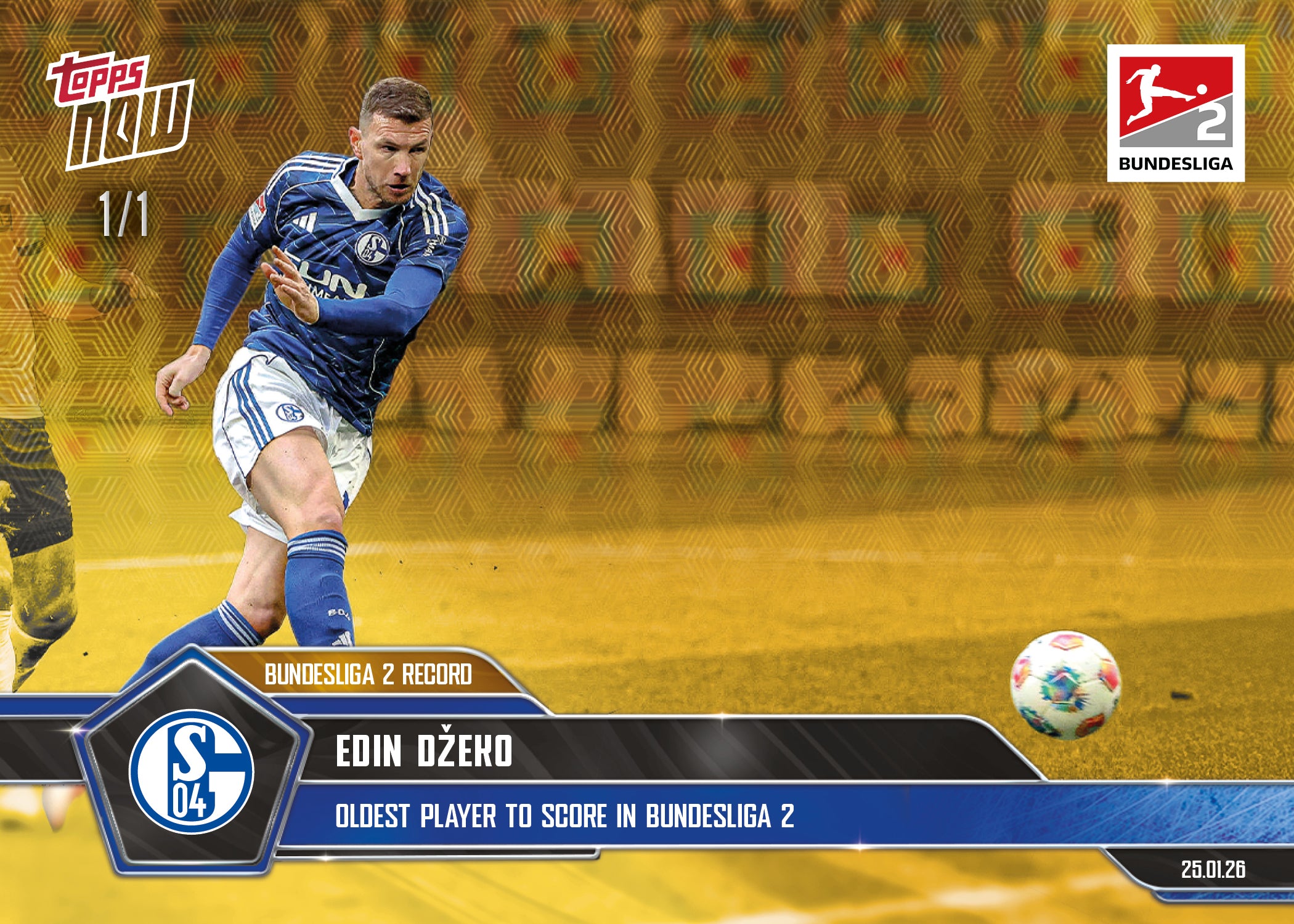 Edin Džeko - 2025-26 Bundesliga Topps NOW - Card 108 - PR: 1270 - Image 2