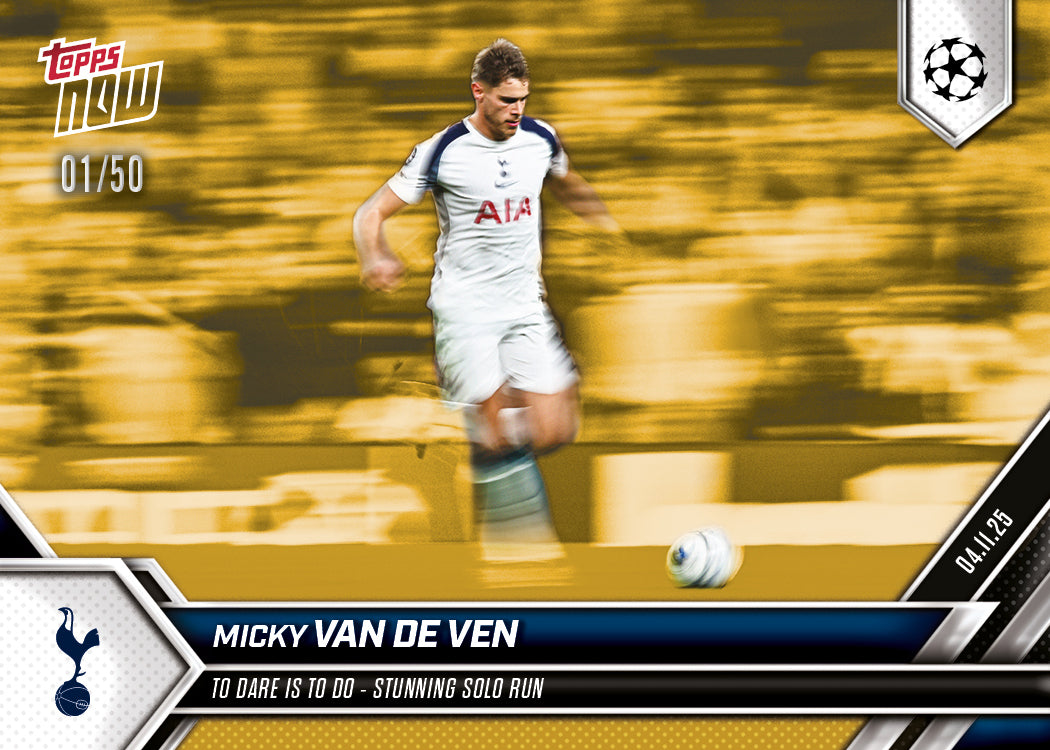 Micky van de Ven - 2025-26 UCL Topps NOW - Card 42 - PR: 1581 - Image 6